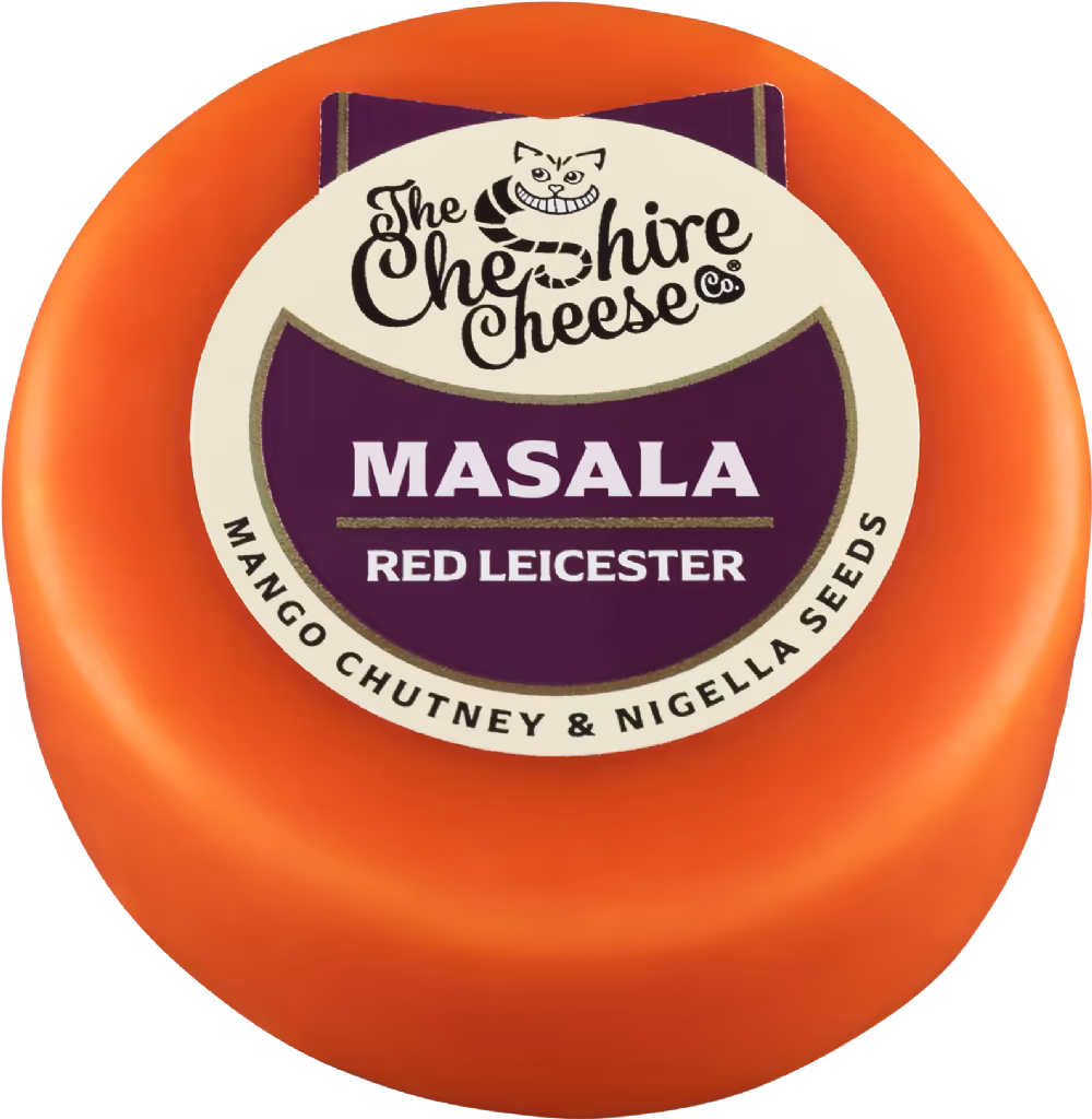 THE CHESHIRE CHEESE CO Masala - Red Leicester with Mango Chutney & Nigella Seeds 200g