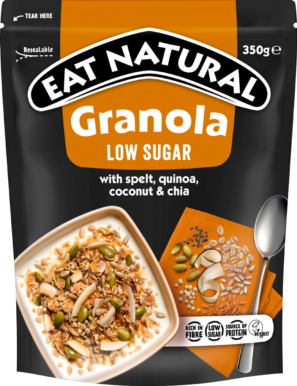 EAT NATURAL Granola - Low Sugar 350g