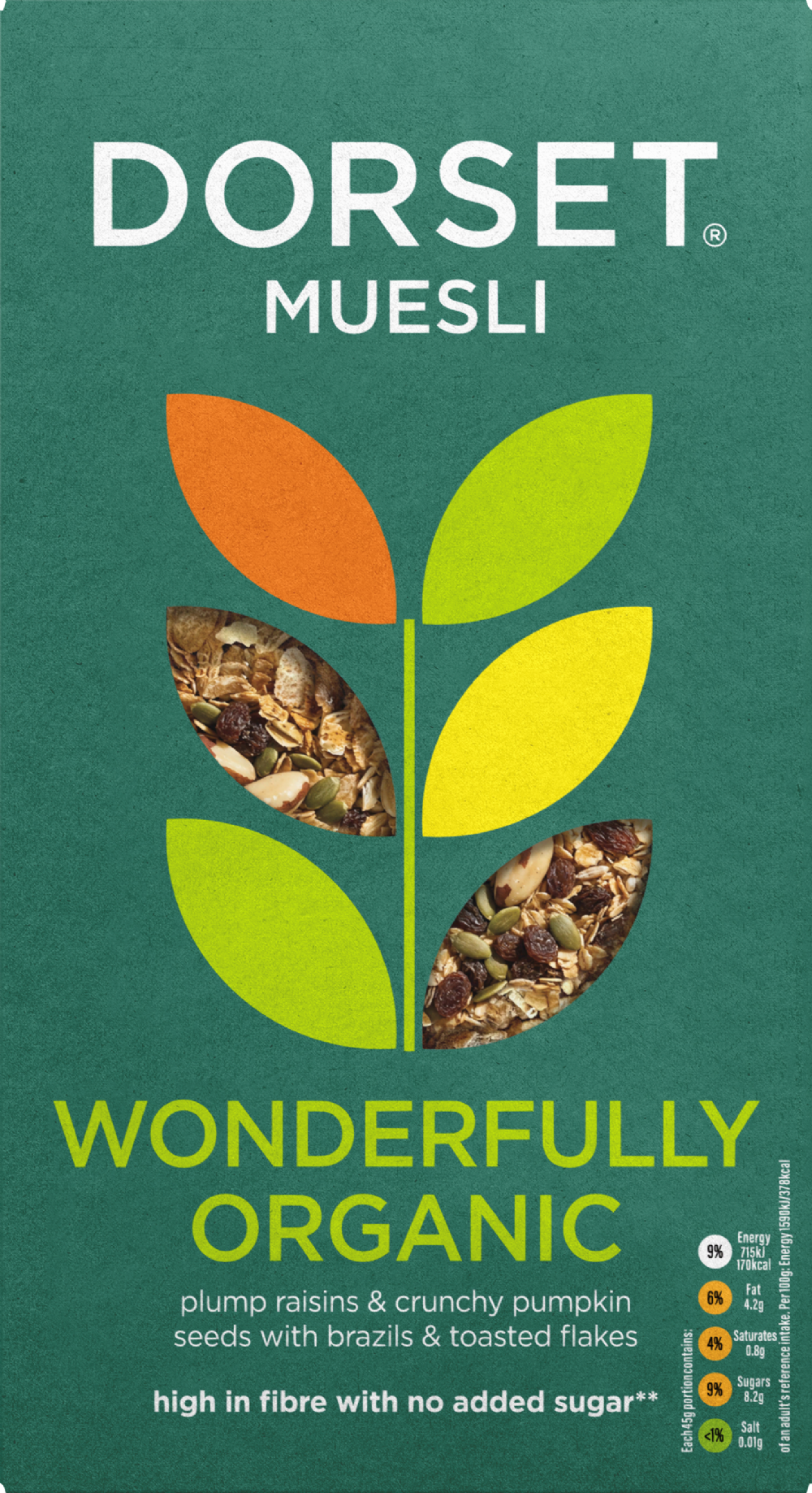 DORSET CEREALS Muesli - Wonderfully Organic 500g