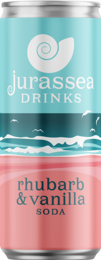 JURASSIC DRINKS Rhubarb & Vanilla Soda - Can 250ml