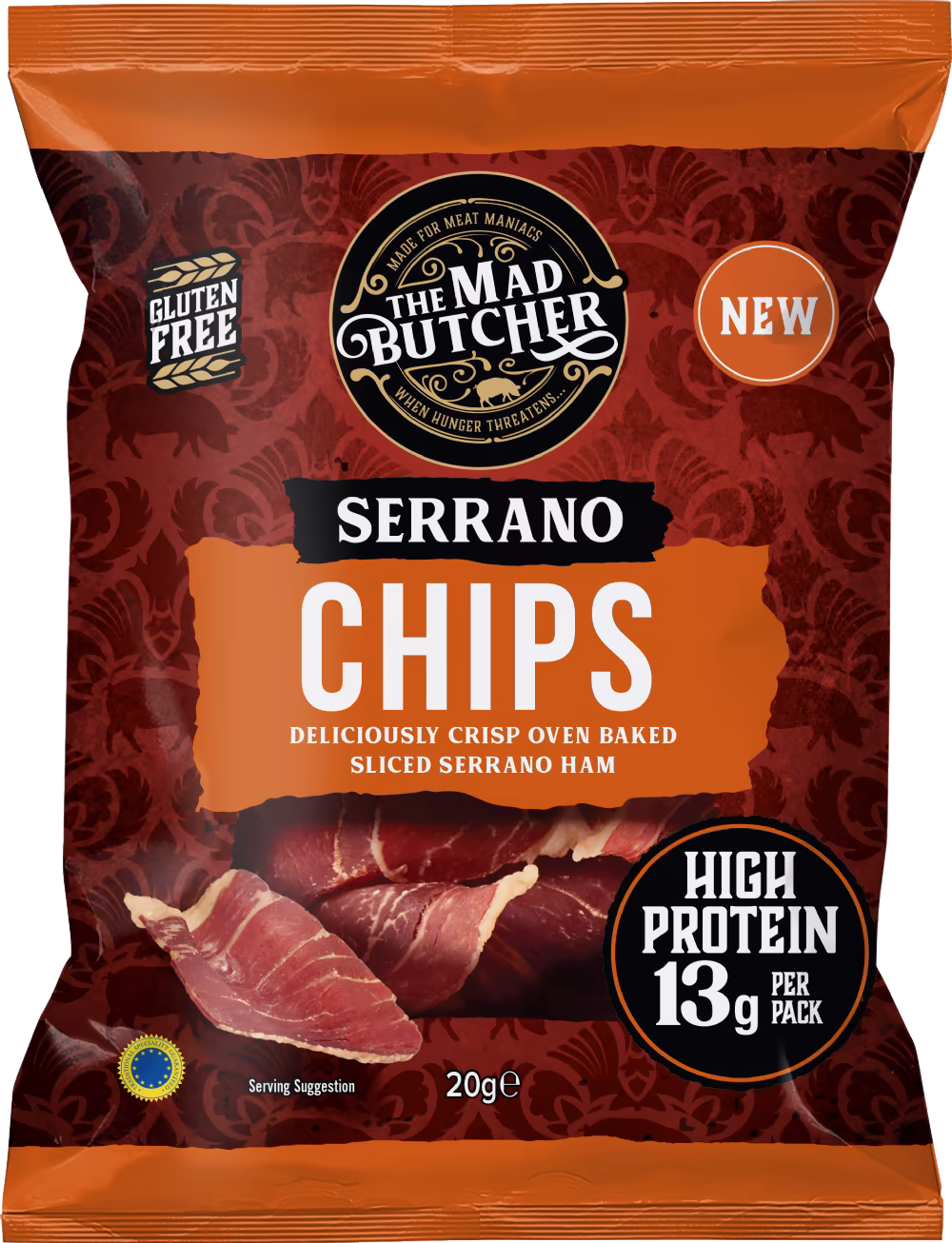 THE MAD BUTCHER Serrano Chips 20g