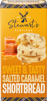 STEWART'S SCOTLAND Salted Caramel Shortbread 160g