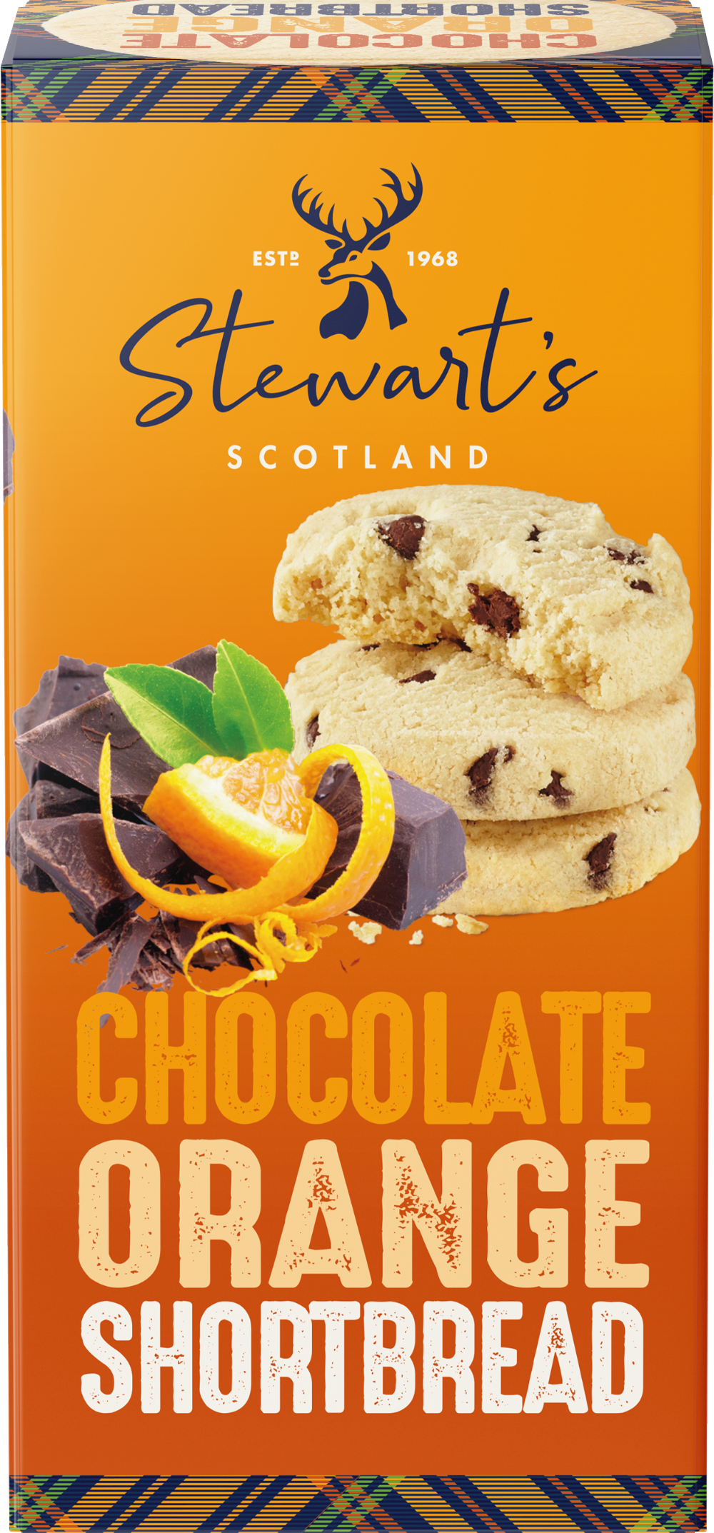 STEWART'S SCOTLAND Chocolate Orange Shortbread 160g