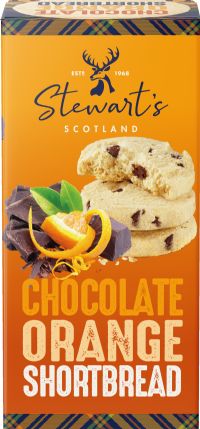 STEWART'S SCOTLAND Chocolate Orange Shortbread 160g