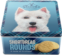 STEWART'S SCOTLAND Wallace The Westie Shortbread Tin 125g