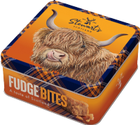 STEWART'S SCOTLAND Caitlyn The Highland Cow Fudge Tin 100g