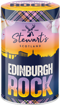 STEWART'S SCOTLAND Edinburgh Rock Pieces Tin 125g