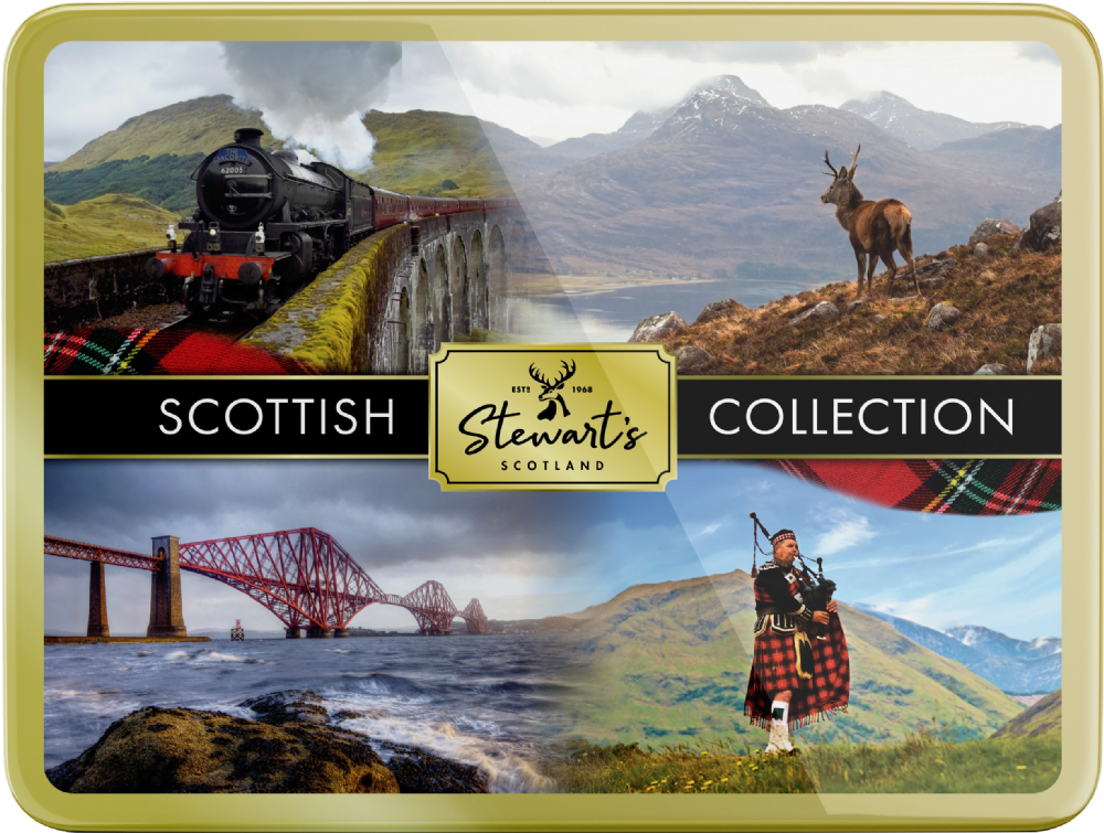 STEWART'S SCOTLAND Scottish Collection Shortbread Tin 400g