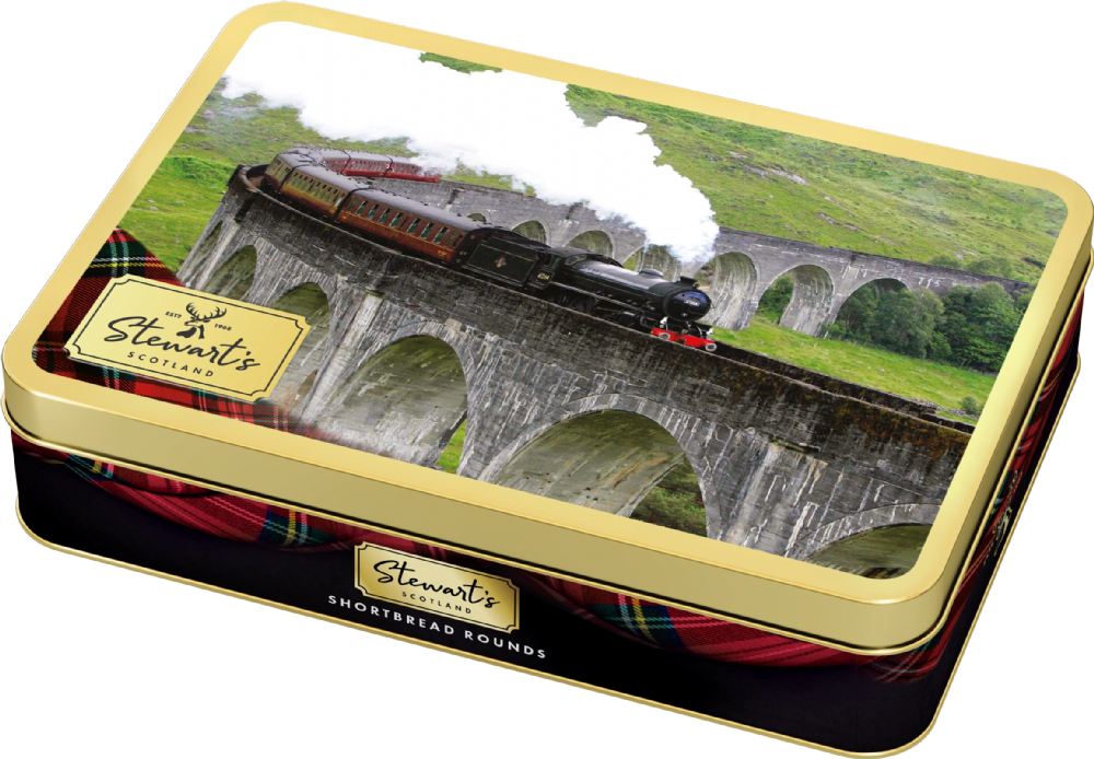 STEWART'S SCOTLAND Glenfinnan Shortbread Tin 150g
