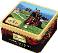 STEWART'S SCOTLAND Loch Ness Piper Shortbread Tin 125g