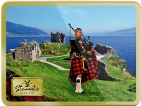 STEWART'S SCOTLAND Loch Ness Piper Shortbread Tin 400g