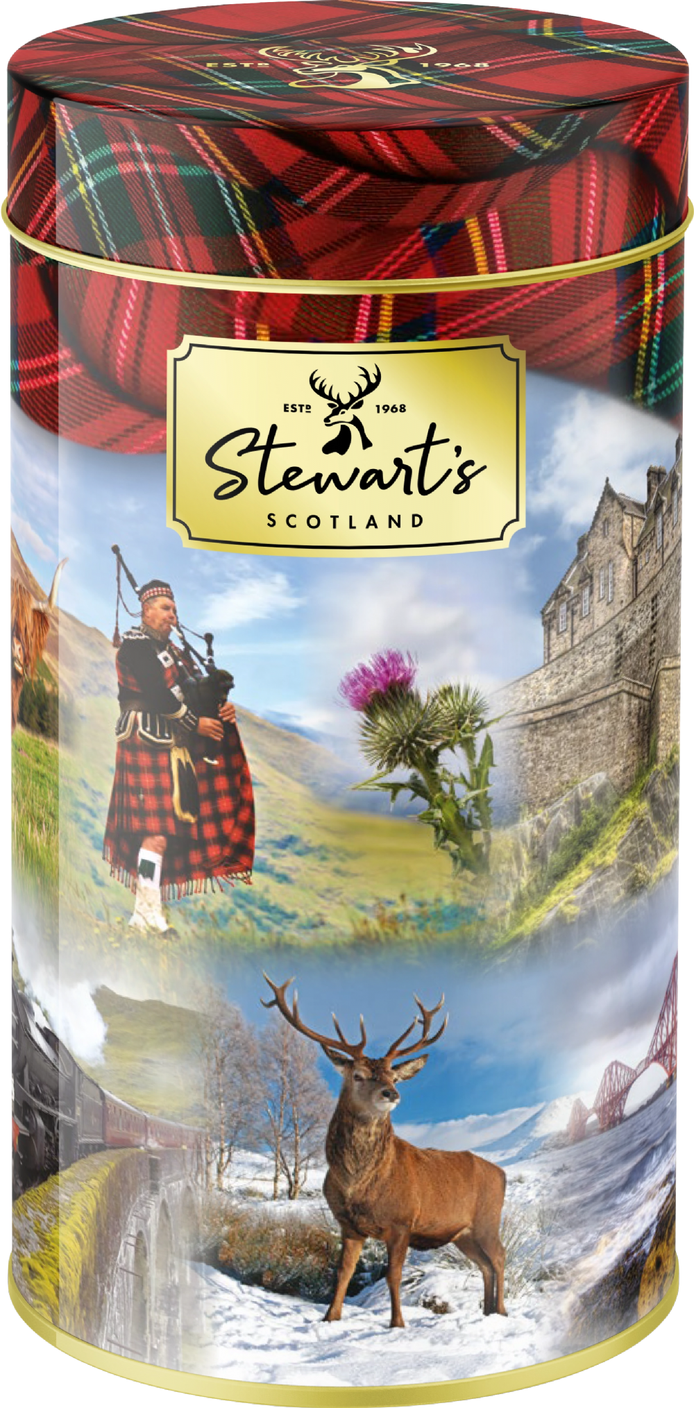 STEWART'S SCOTLAND Scottish Collection Shortbread Tube 150g