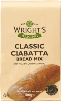WRIGHT'S BAKING Classic Ciabatta Bread Mix 500g