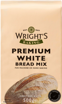 WRIGHT'S BAKING Premium White Bread Mix 500g