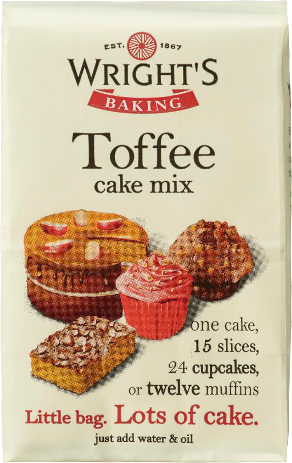 WRIGHT'S BAKING Toffee Cake Mix 500g