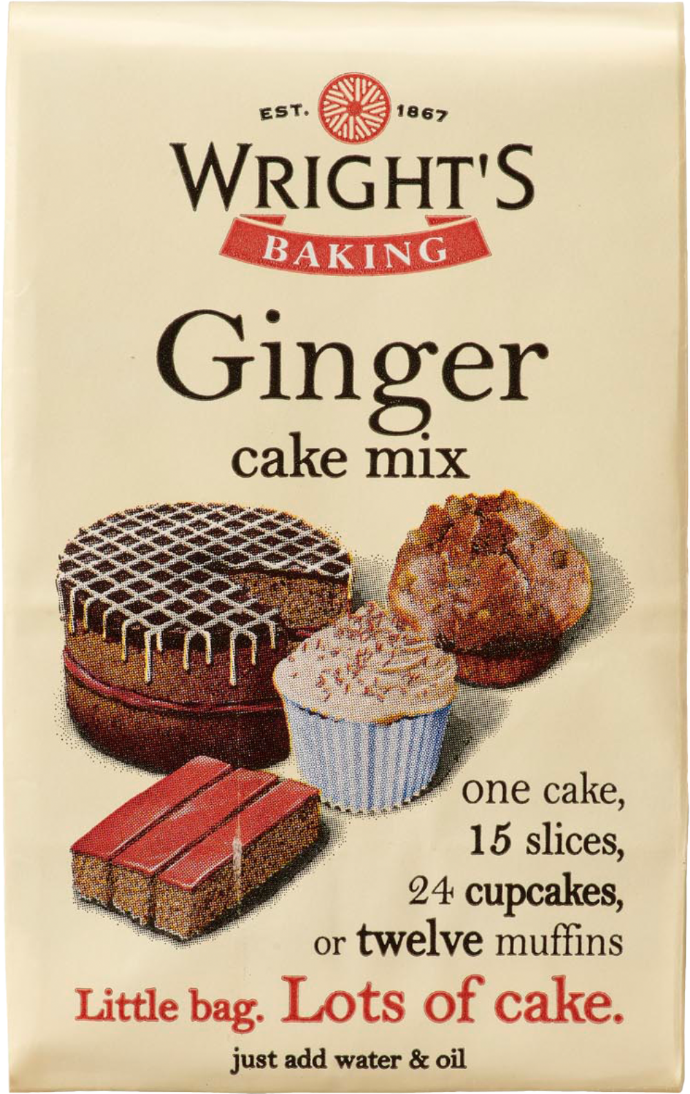 WRIGHT'S BAKING Ginger Cake Mix 500g