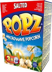 POPZ Microwave Popcorn - Salted (3x90g)