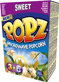 POPZ Microwave Popcorn - Sweet (3x90g)