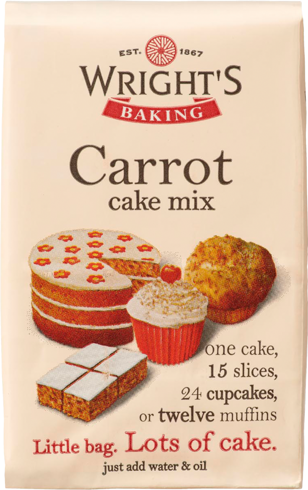WRIGHT'S BAKING Carrot Cake Mix 500g