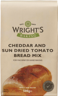 WRIGHT'S BAKING Cheddar & Sun Dried Tomato Bread Mix 500g
