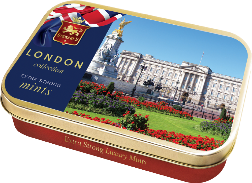 STEWART'S SCOTLAND Buckingham Palace Mint Tin 40g