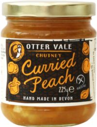 OTTER VALE Curried Peach Chutney 225g