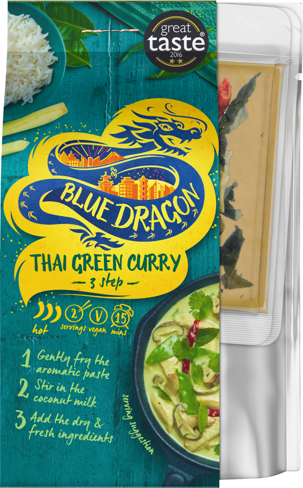 BLUE DRAGON Thai Green Curry 3 Step Meal Kit 253g
