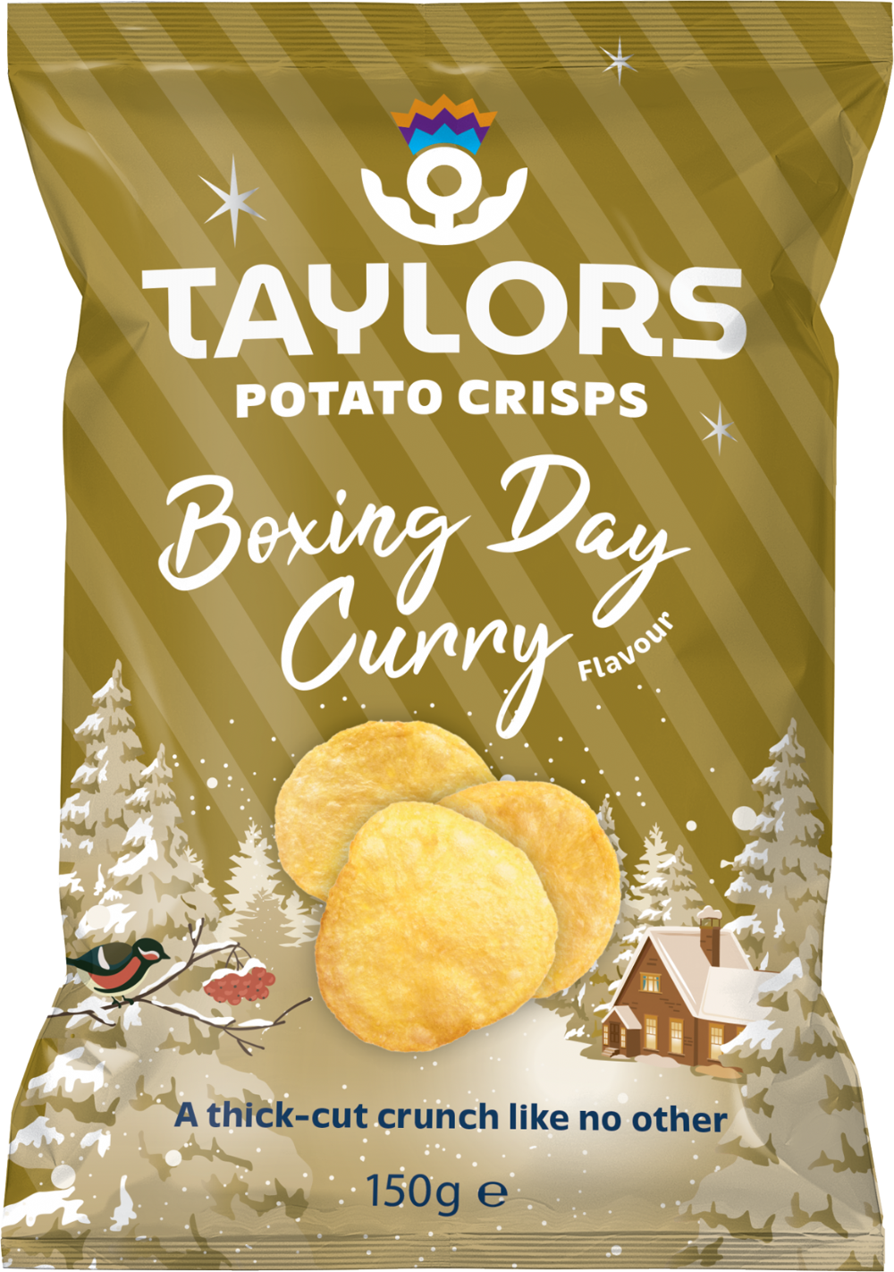 TAYLORS SNACKS Potato Chips - Boxing Day Curry Flavour 150g