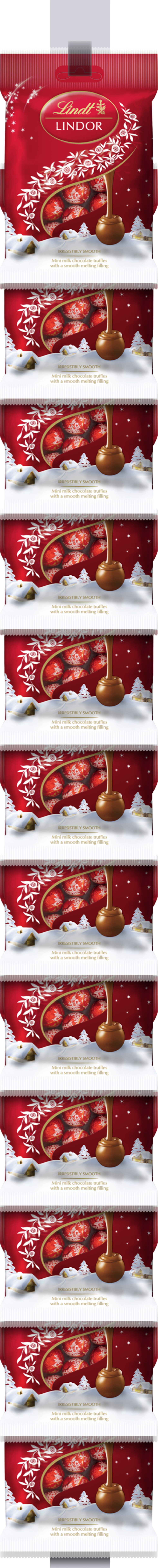 LINDT Lindor Mini Milk Truffles Bag - Clip Strip 80g