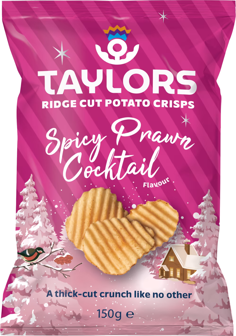 TAYLORS SNACKS Potato Chips - Spicy Prawn Cocktail Flavour 150g