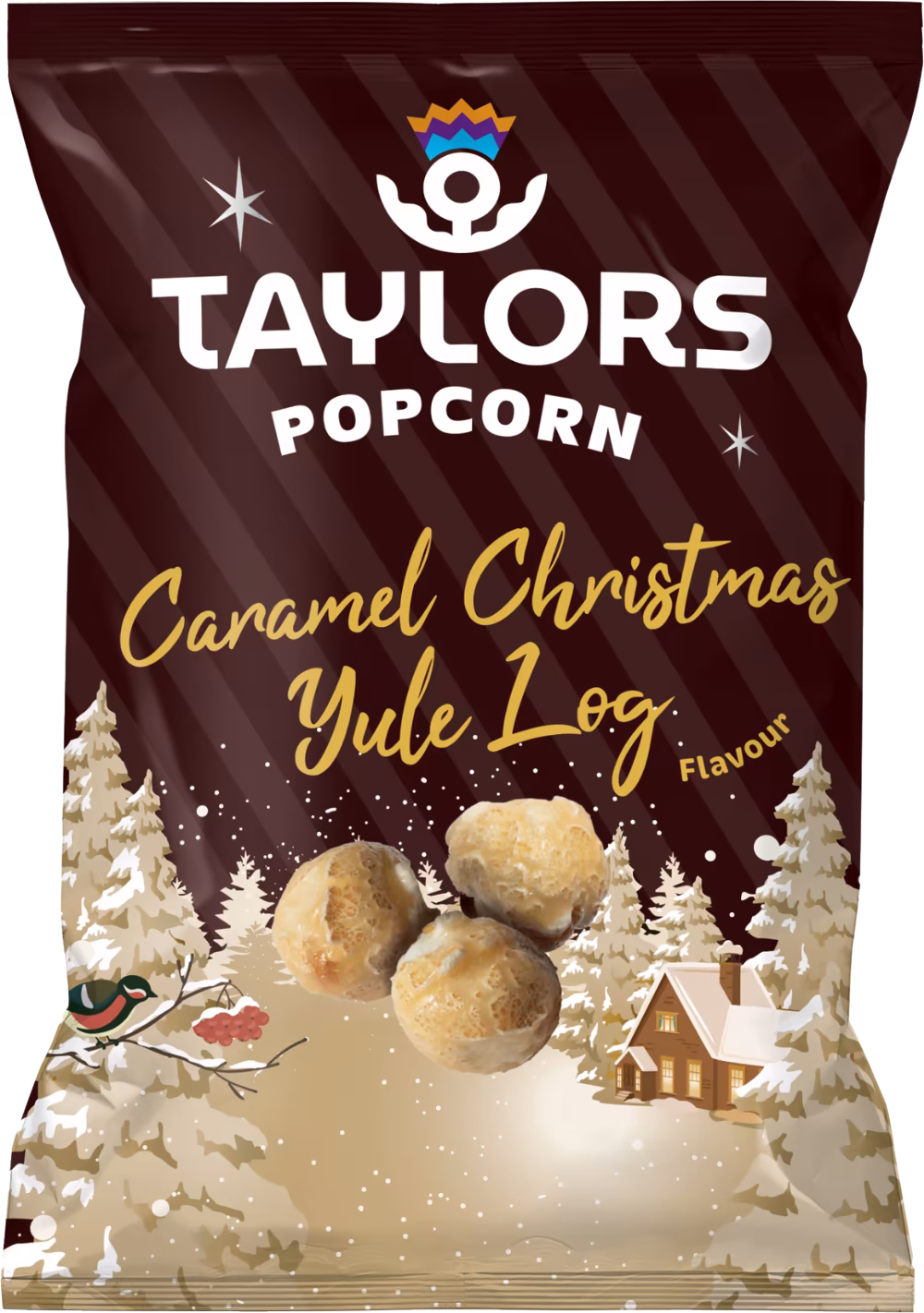 TAYLORS SNACKS Popcorn - Caramel Christmas Yule Log Flavour 155g