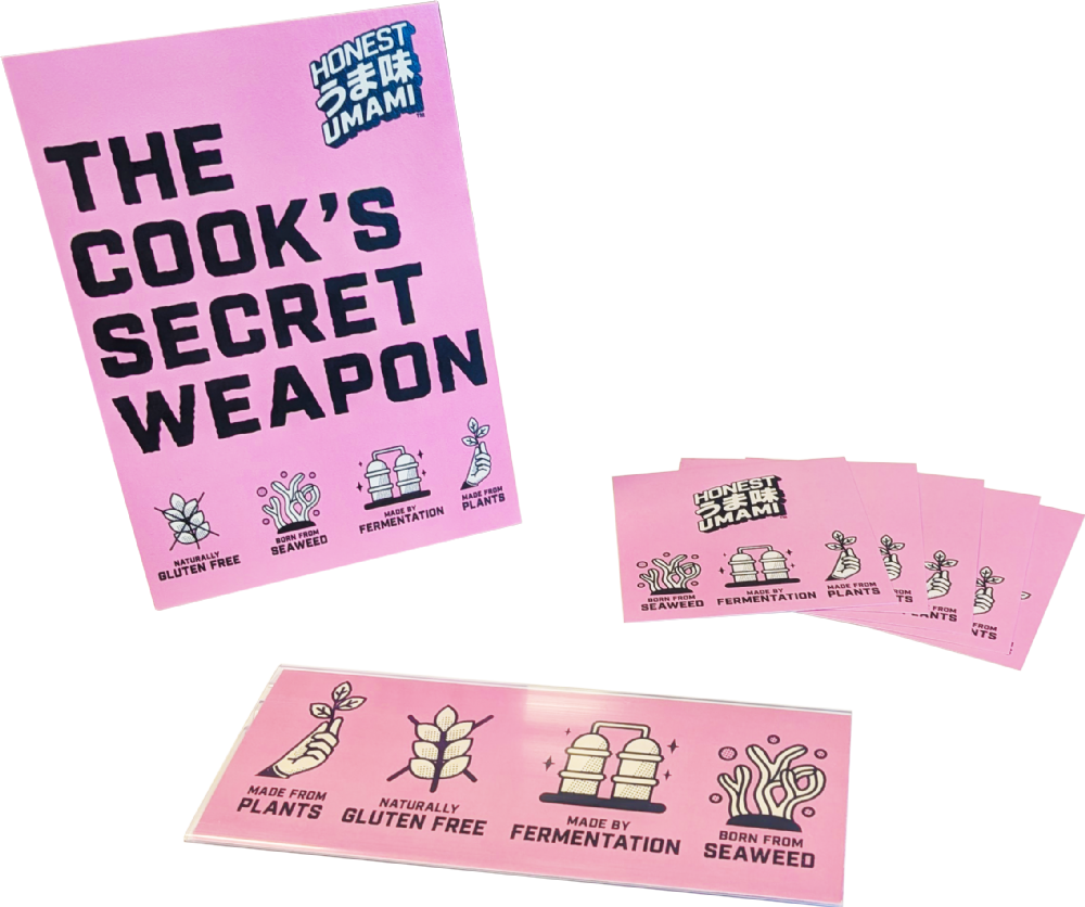 HONEST UMAMI Point of Sale Pack
