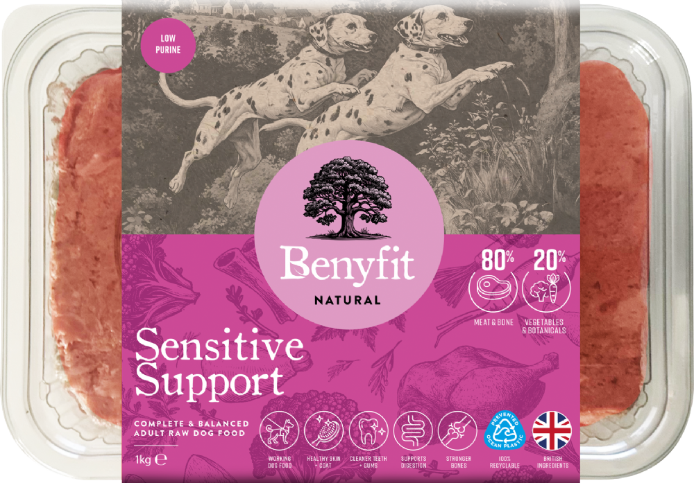 BENYFIT NATURAL Sensitive Complete Raw Dog Food 1kg
