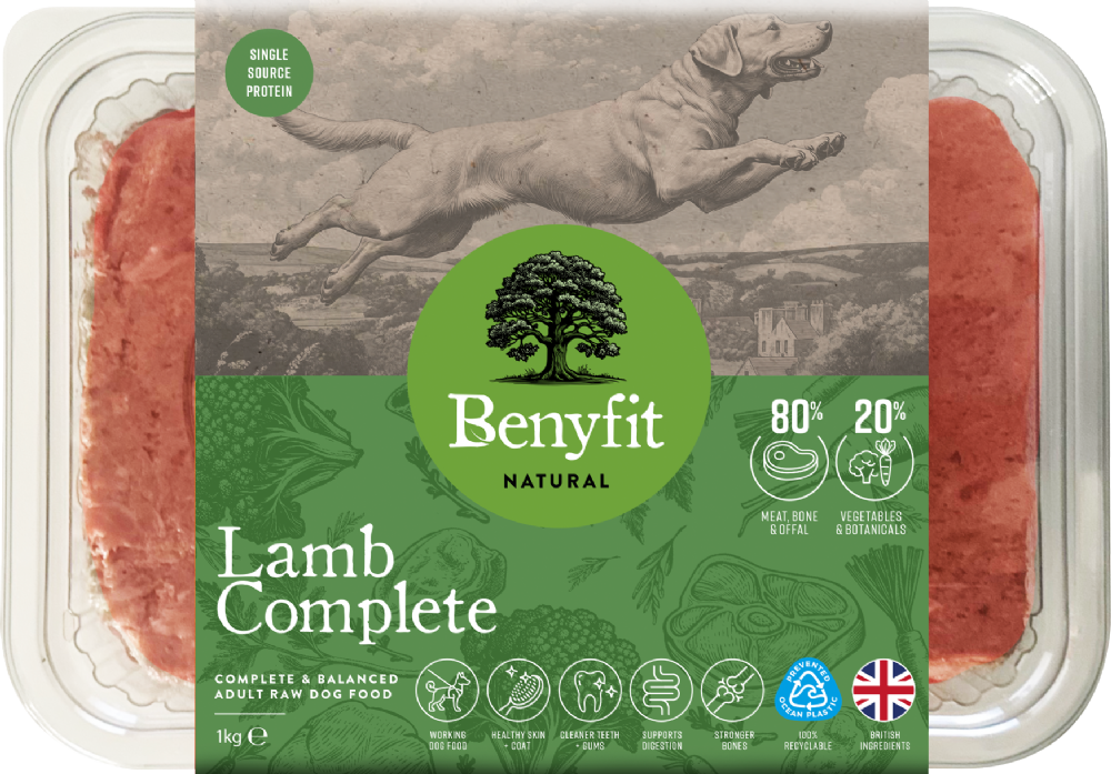 BENYFIT NATURAL Lamb Complete Raw Dog Food 1kg