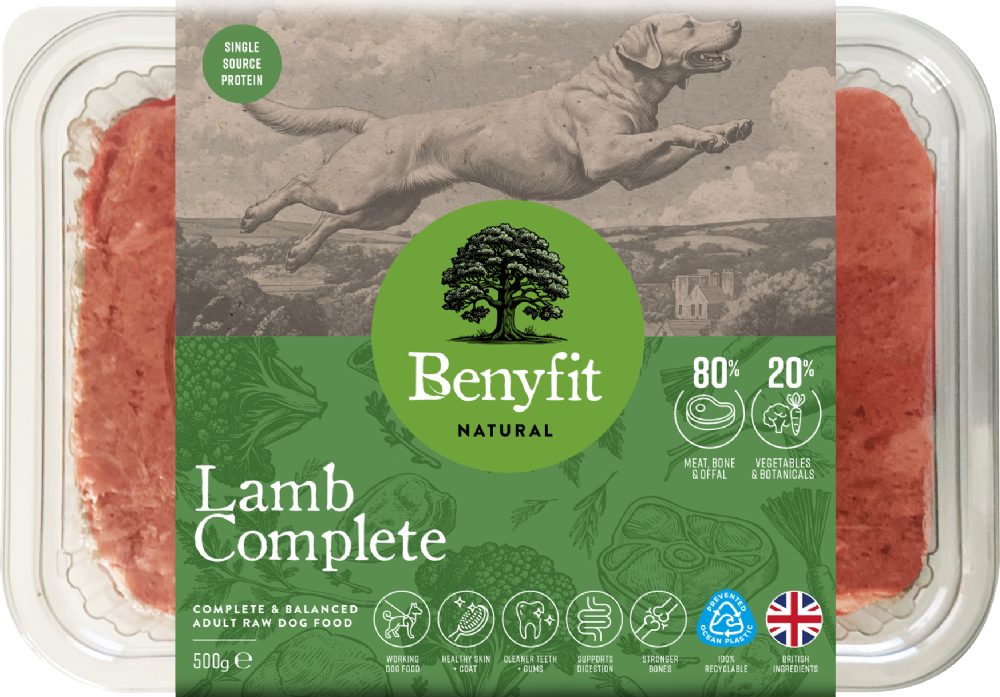 BENYFIT NATURAL Lamb Complete Raw Dog Food 500g