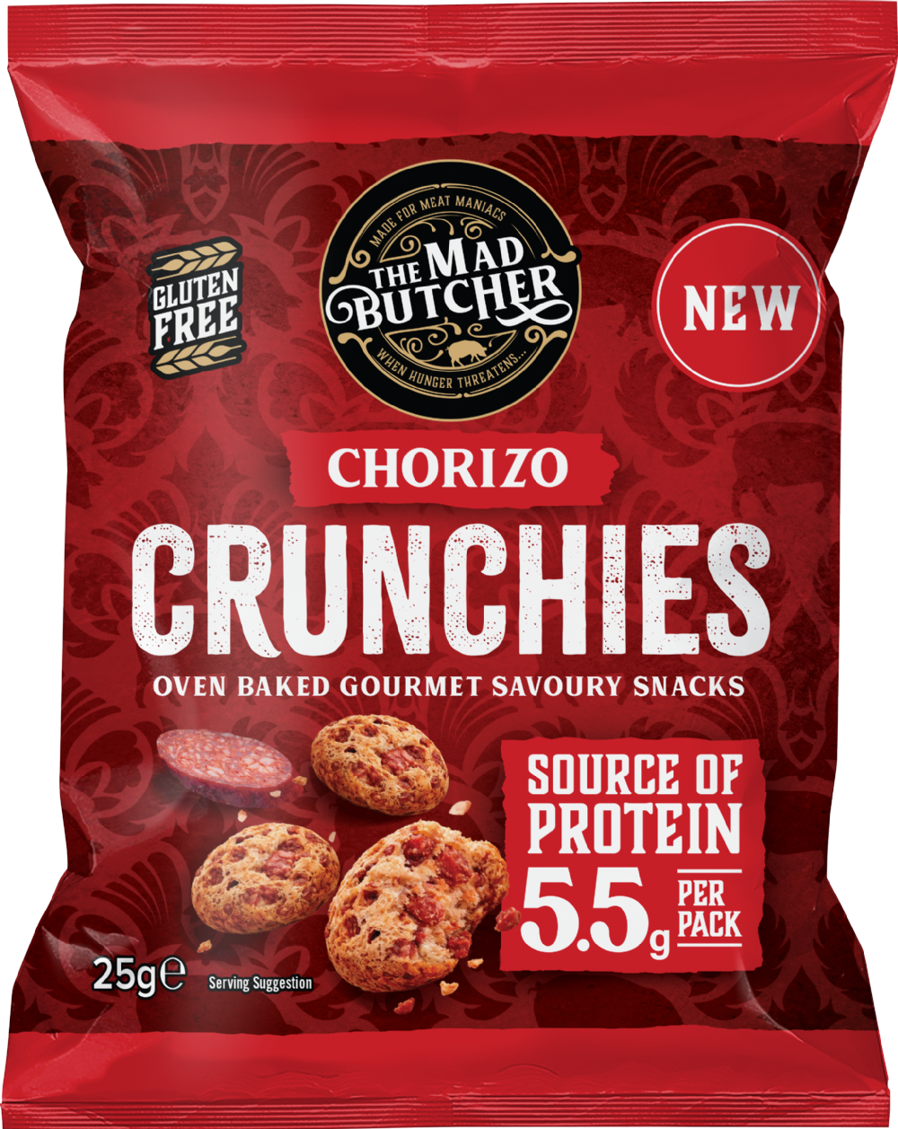 THE MAD BUTCHER Chorizo Crunchies 25g