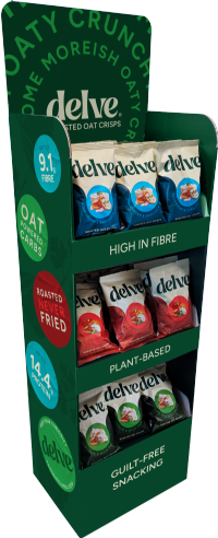 DELVE Cardboard Floor Standing Display Unit