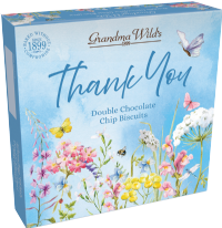 GRANDMA WILD'S Double Chocolate Chip Biscuits - Thank You Box 200g