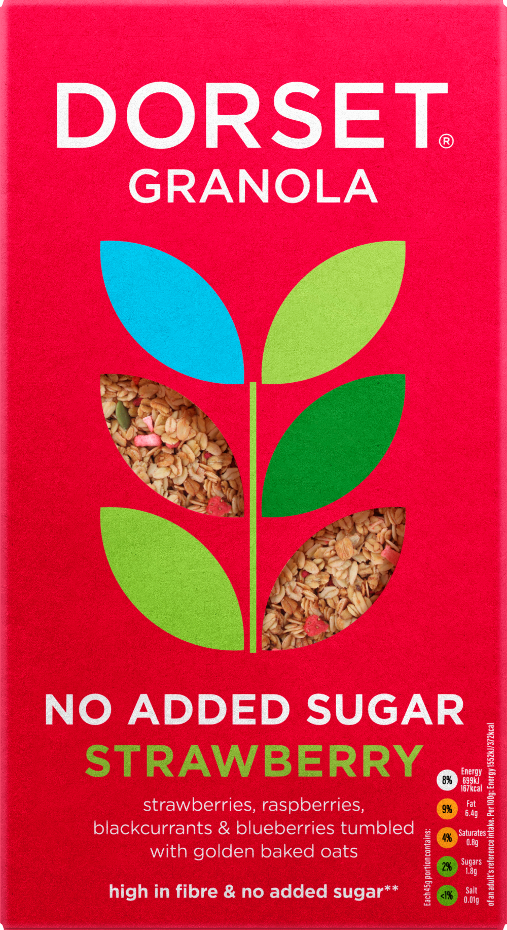 DORSET CEREALS Granola - No Added Sugar Strawberry 450g