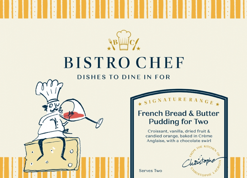 BISTRO CHEF French Bread & Butter Pudding Serves 2 340g