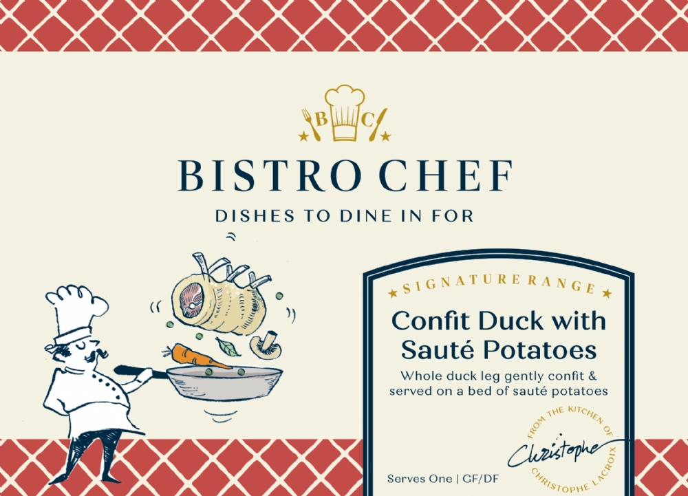 BISTRO CHEF Confit Duck Leg with Sauté Potatoes 320g min