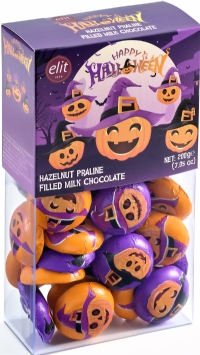 ELIT Happy Halloween Hazelnut Praline Filled Milk Chocolates - Gift Box 200g
