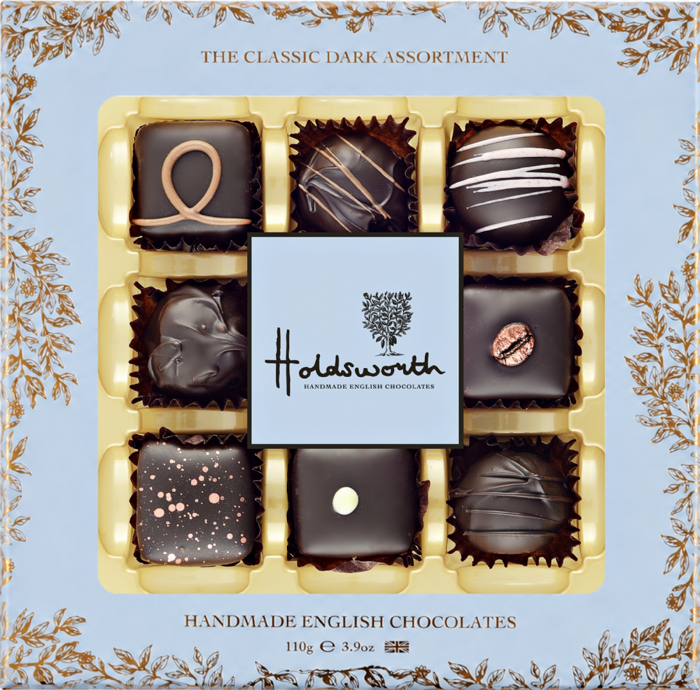 HOLDSWORTH Handmade English Chocolates - Dark Assortment 110g