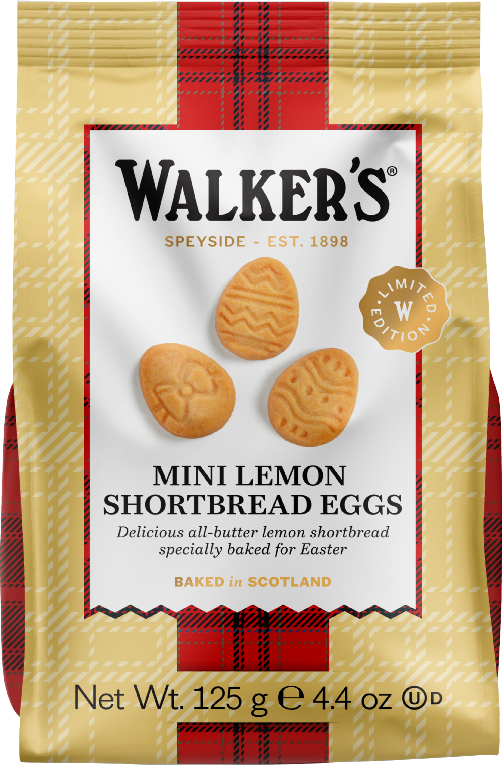 WALKER'S SHORTBREAD Mini Lemon Shortbread Eggs 125g