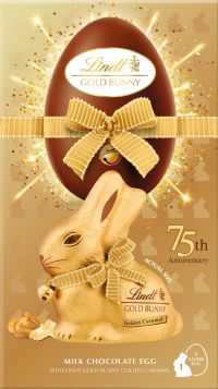 LINDT Gold Bunny Egg - Golden Caramel 195g