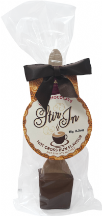 HAMES Stir In Hot Chocolate Spoon - Hot Cross Bun Flavour 35g