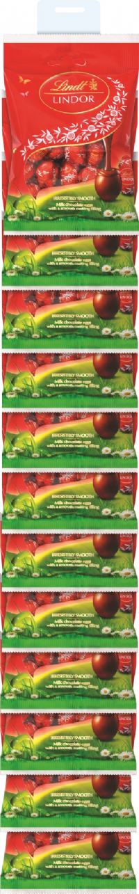 LINDT Lindor Mini Milk Chocolate Eggs Bag - Clip Strip 80g