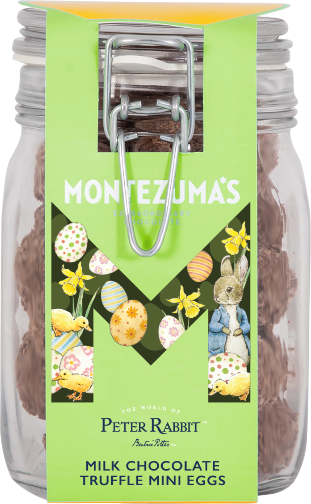 MONTEZUMA'S Peter Rabbit Milk Chocolate Truffle Mini Eggs - Jar 600g