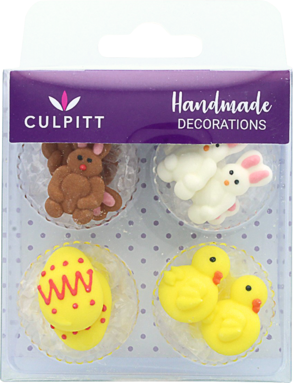 CULPITT Handmade Cake Decorations - Easter Figures 12pc