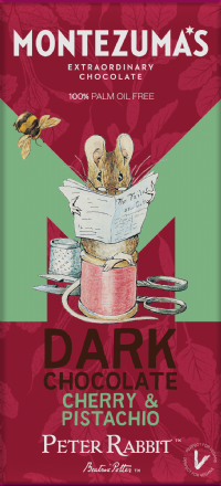 MONTEZUMA'S Peter Rabbit Dark Chocolate Cherry & Pistachio Bar 90g